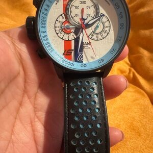 Men's Black and Blue Watch